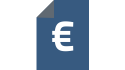 Icona bicolore documento Euro - Muralisi