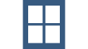 Icona bicolore finestra - Muralisi